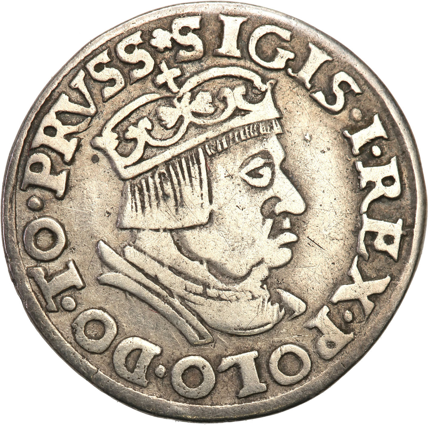 Zygmunt I Stary. Trojak (3 grosze) 1536, Gdańsk